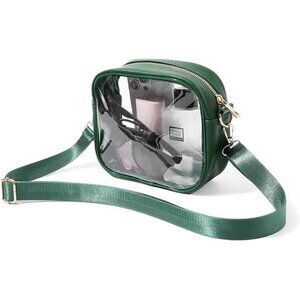Clear Bag Stadium Approved, Crossbody Transparent Bag - Green